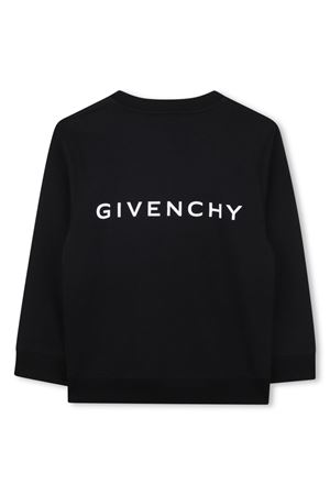 Black cotton sweatshirt GIVENCHY KIDS | H3069509B